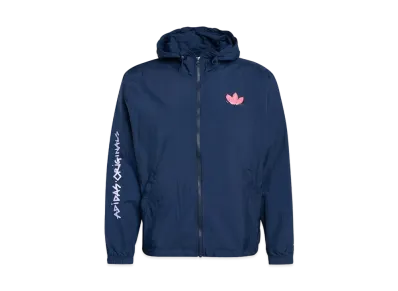 ADIDAS GRAPHIC FUNNY DINO WINDBREAKER "Collegiate Navy"