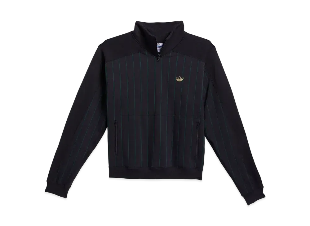 ADIDAS TYSHAWN SWEAT TOP (GENDER NEUTRAL) "Black/Collegiate Green"