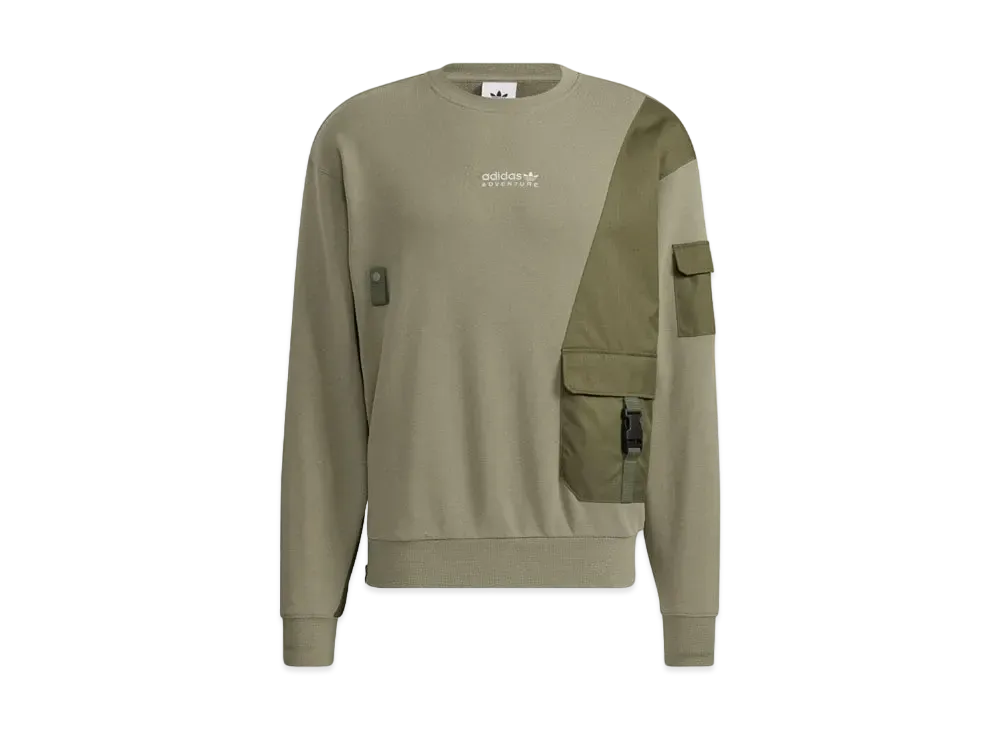 ADIDAS ADVENTURE CREWNECK SWEAT "Orbit Green"