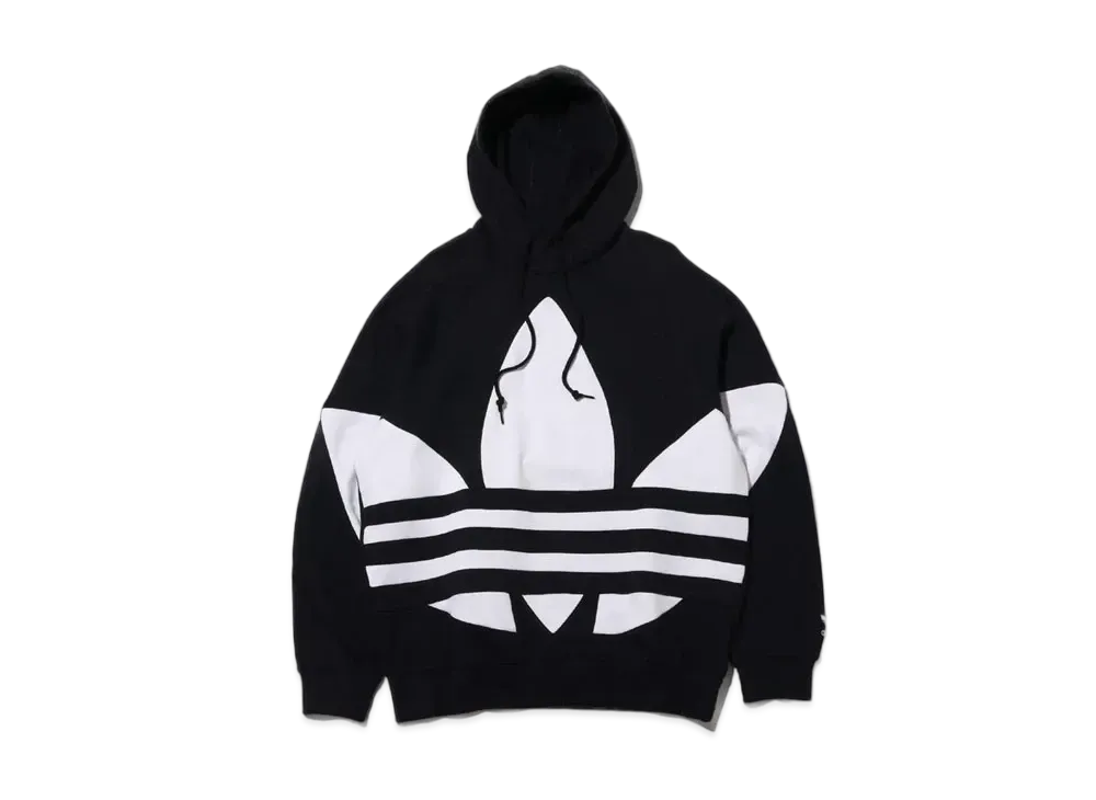 ADIDAS BIG TREFOIL HOODIE "Black"
