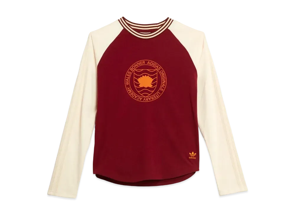 ADIDAS WALES BONNER GRAPHIC LONG SLEEVE TEE "Collegiate Burgundy"