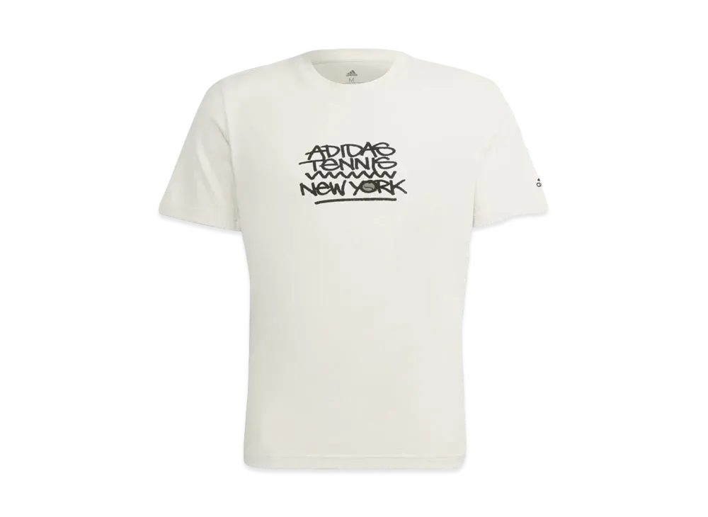 ADIDAS NYC TENNIS GRAPHIC SHORT SLEEVE TEE "Wonder White"