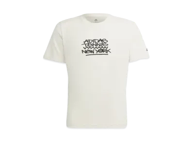 ADIDAS NYC TENNIS GRAPHIC SHORT SLEEVE TEE "Wonder White"