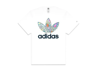 ADIDAS NOAH FLORAL PAISLEY LOGO TEE "White"