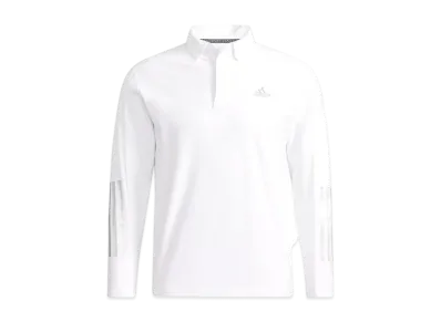 ADIDAS COLD.RDY WARM FABRICK MIX LONG SLEEVE BUTTON DOWN SHIRT "White"
