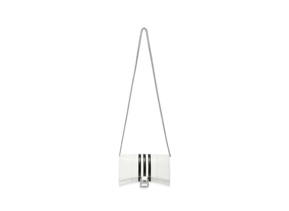 adidas BALENCIAGA Hourglass Wallet With Chain "White"