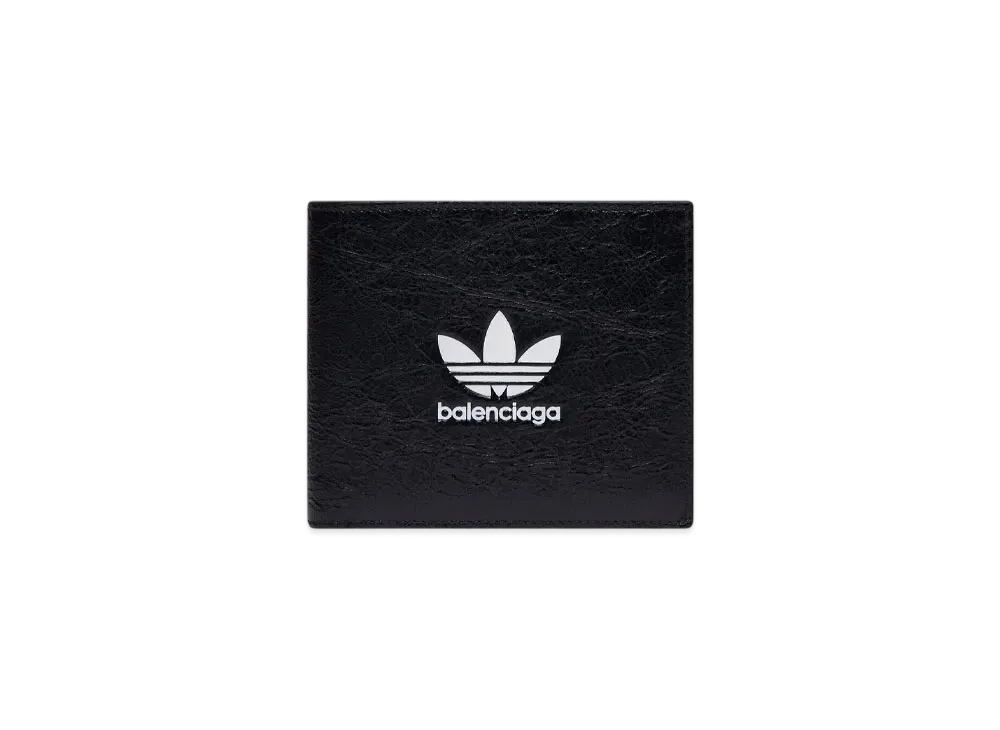 adidas BALENCIAGA Square Folded Wallet "Black"