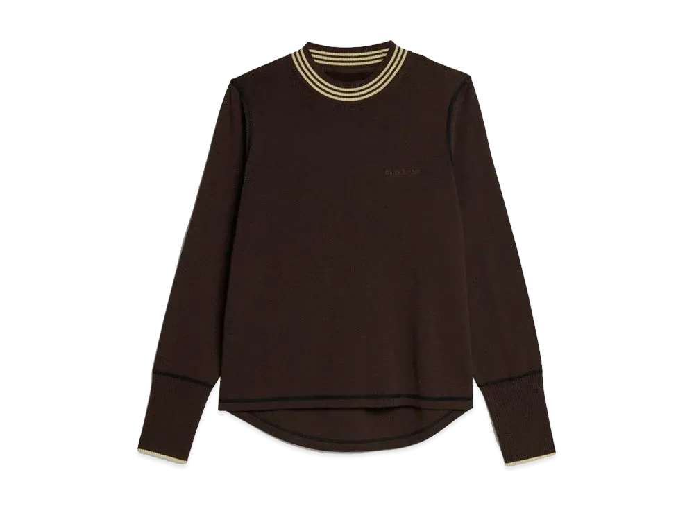 Adidas x Wales Bonner Long Sleeve Knit Top "Dark Brown"