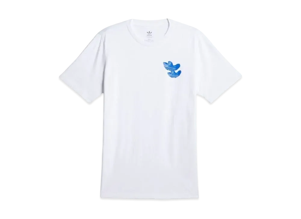 adidas Schmoofoil Monument Short Sleeve T-Shirt "White/Team Royal Blue"