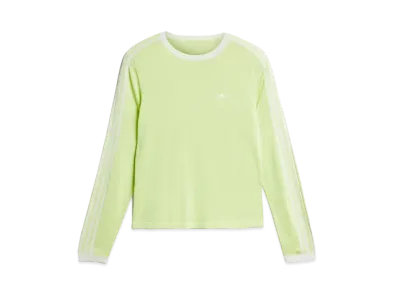 adidas x Wales Bonner Long Sleeve Knit T-Shirt "Semi Frozen Yellow/Chalk White"