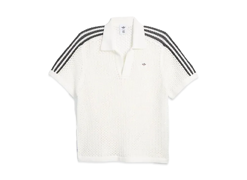 adidas x CLOT Crochet Polo "Core White"