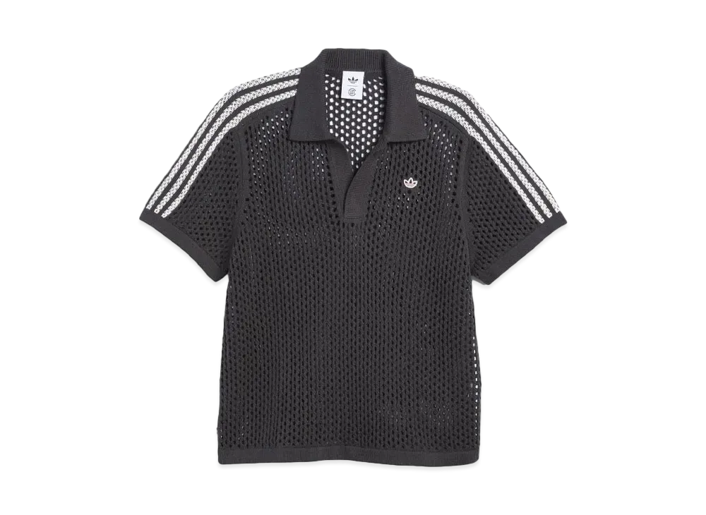 adidas x CLOT Crochet Polo "Carbon"