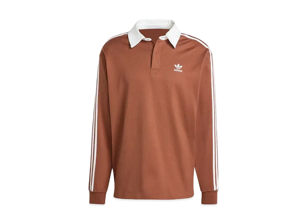 adidas Adicolor Rugby Polo Shirt "Preloved Brown"