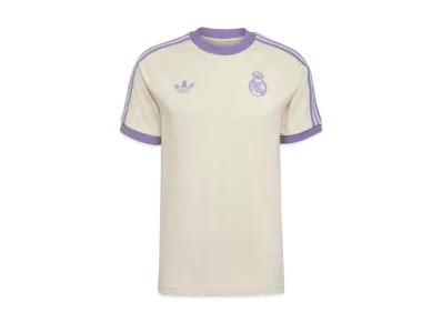 adidas Real Madrid Adicolor Classics Three Stripe Tee "Wonder White/Magic Lilac"