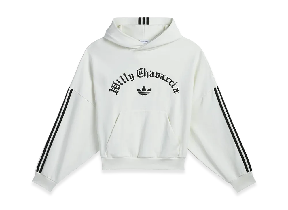 国内配送★adidas×WILLY CHAVARRIA★ヘビーウェイト パーカー Adidas x Willy Chavarria コットンパーカー | ブラック