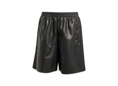 adidas Pleather Firebird Oversized Shorts "Utility Black"