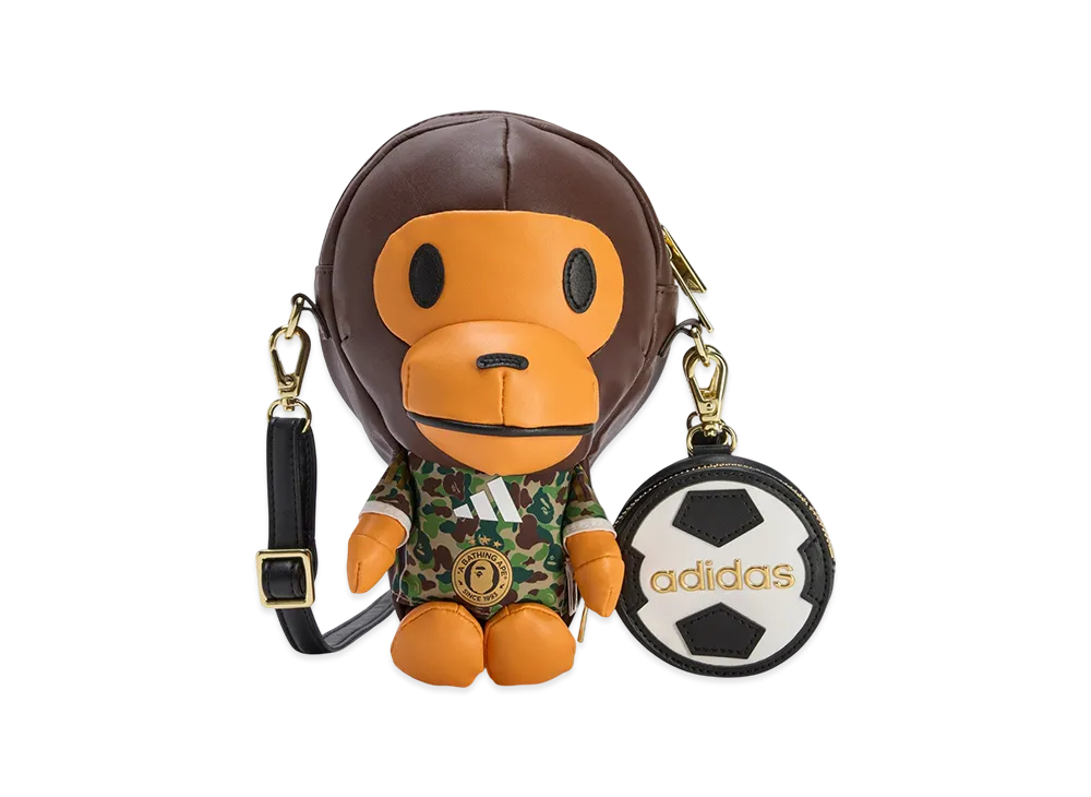 adidas x A BATHING APE BAPE MILO Shoulder Bag "Auburn"