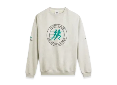 adidas x Sporty & Rich Sweater "Light Grey Heather"
