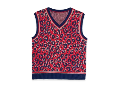adidas x Wales Bonner Knit Vest "Collegiate Navy/Magic Beige/Better Scarlet"