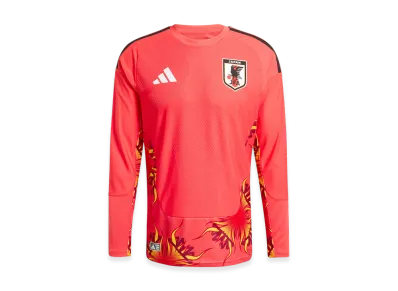 adidas Japan 2026 Home Authentic Goalkeeper Jersey L/S "Semi Lucid Red"