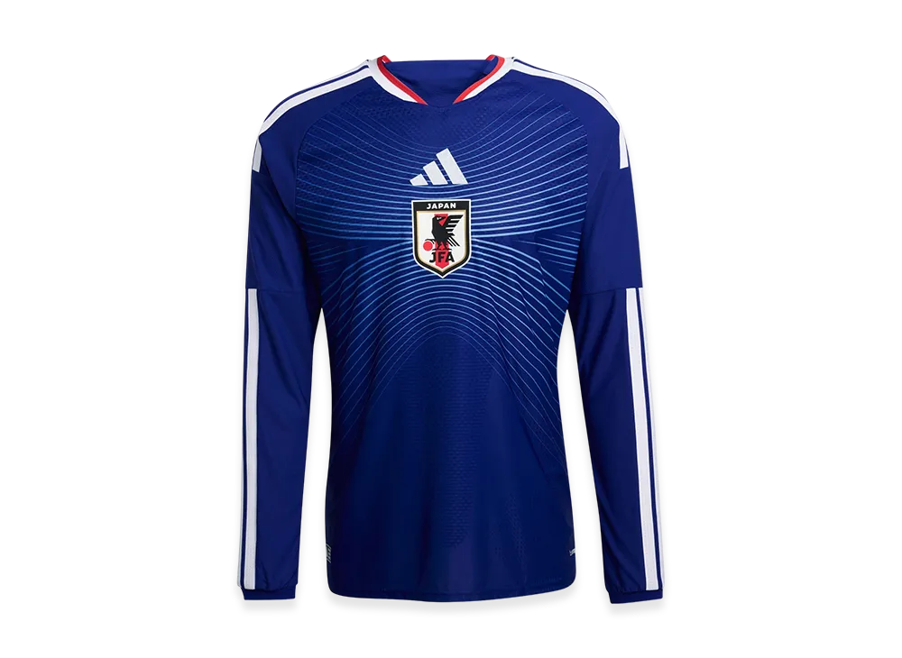 adidas Japan 2026 Home Authentic Jersey L/S "Japan Blue/Ash Blue"