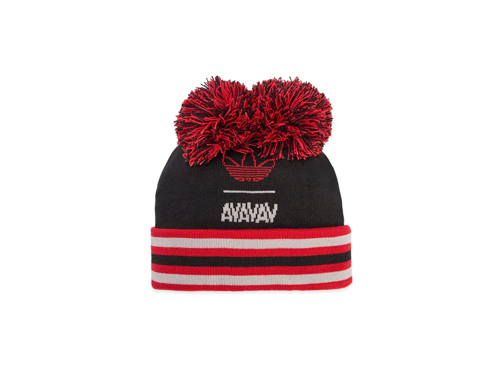 adidas x Avavav Souvenir Pom Pom Beanie "Black/Better Scarlet"