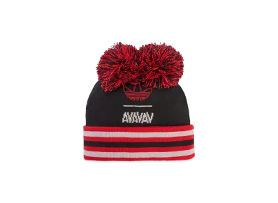 adidas x Avavav Souvenir Pom Pom Beanie "Black/Better Scarlet"