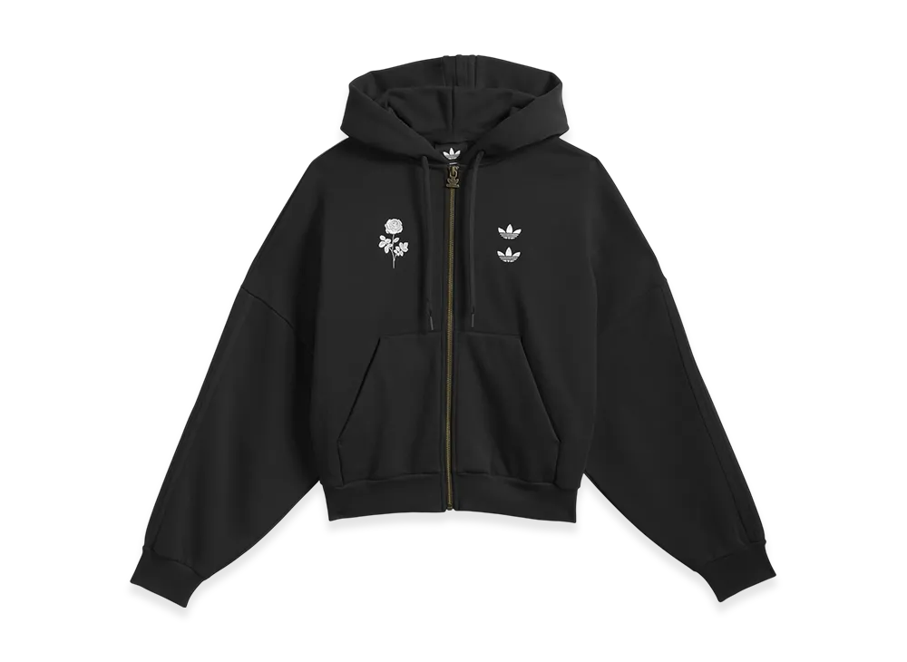 adidas x Willy Chavarria Heavyweight Zip Hoodie "Black"