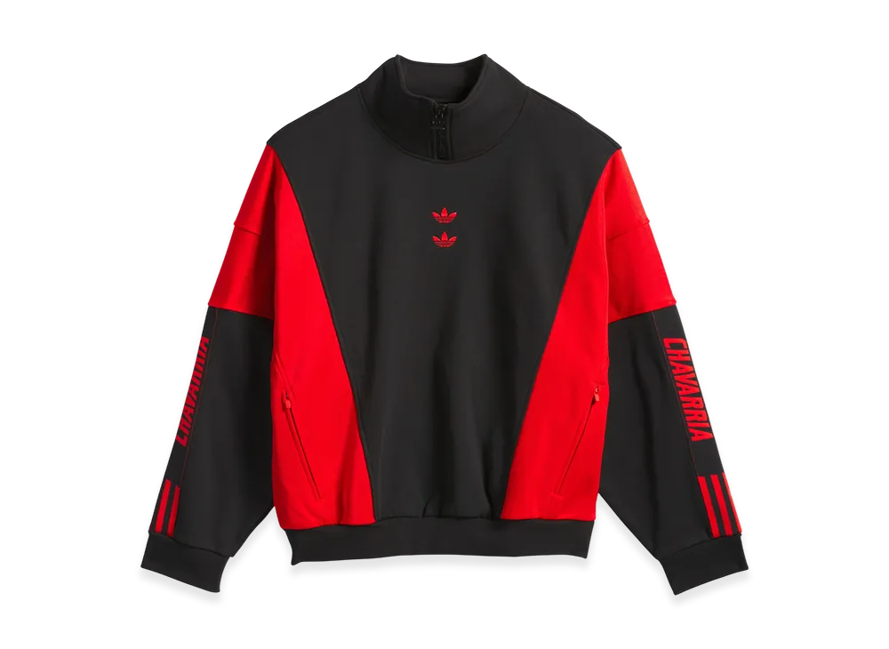 adidas x Willy Chavarria Watsonville Mock Neck Jumper "Black/Red"
