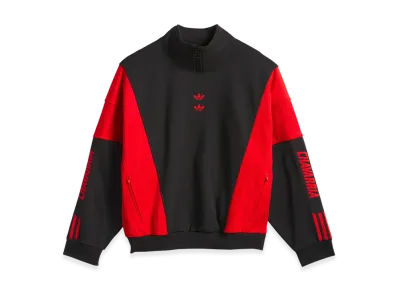 adidas x Willy Chavarria Watsonville Mock Neck Jumper "Black/Red"