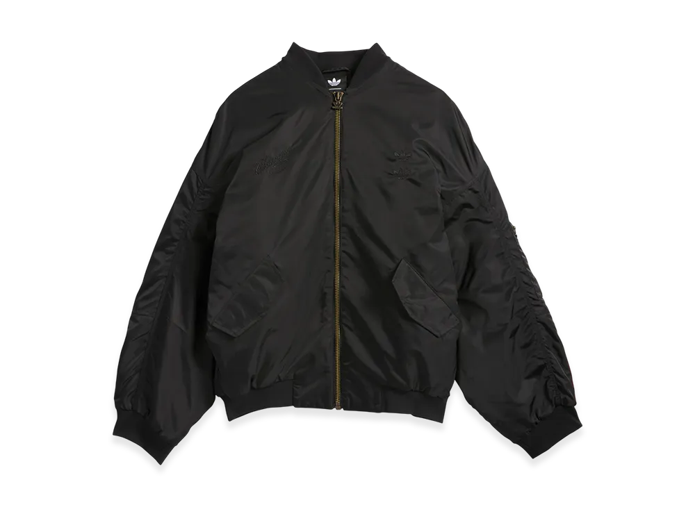 Adidas x Willy Chavarria Satin Bomber Jacket "Black"