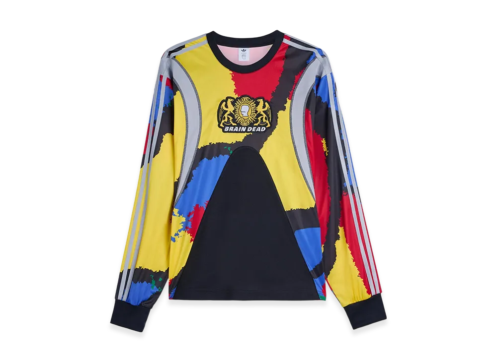 adidas Originals x Brain Dead Long Sleeve Jersey "Black/Equipment Yellow"