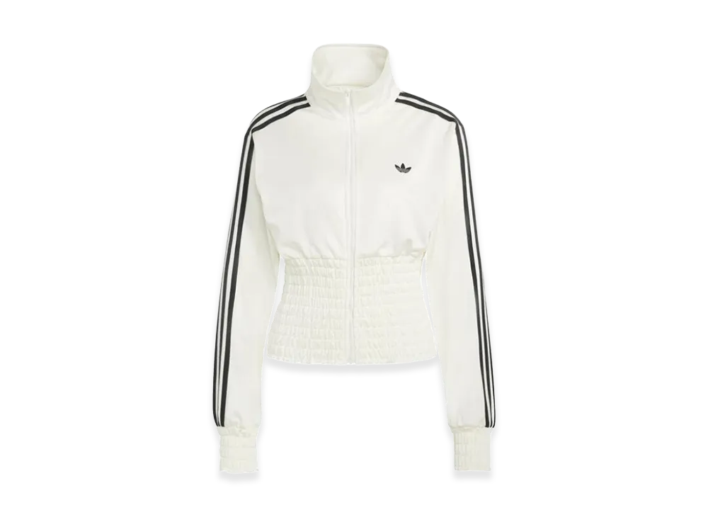 adidas Smocked Firebird Track Top "Off White"