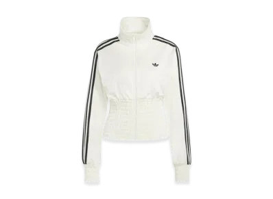 adidas Smocked Firebird Track Top "Off White"