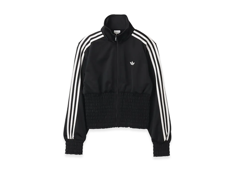 adidas Smocked Firebird Track Top "Black"