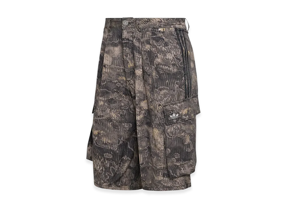 adidas Adilenium Season 5 AOP Cargo Shorts "ChalkPearl/WonderTaupe"