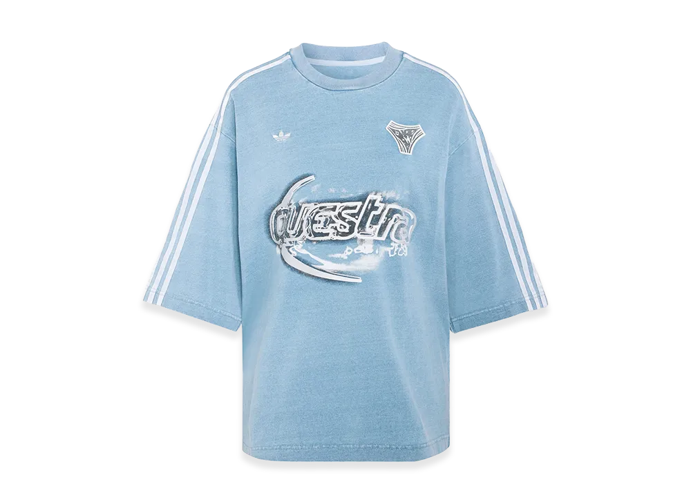 adidas Women's Adilenium Season 5 Oversized Denim T-Shirt "LightBlue"