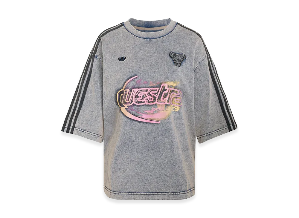 adidas Women's Adilenium Season 5 Oversized Denim T-Shirt "ChalkyBrown"