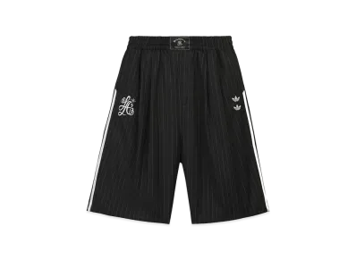 adidas x Willy Chavarria Pinstripe Long Shorts "Black/White"