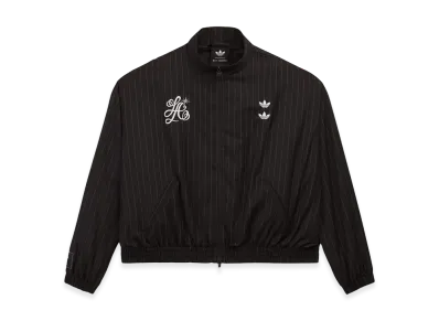 adidas x Willy Chavarria Pinstripe Track Jacket "Black/White"