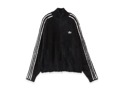 adidas Faux Mohair Classic Tracktop "Black/Off White"