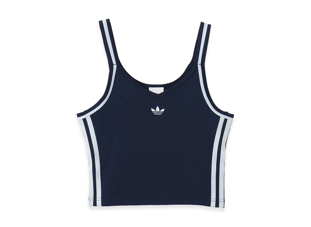 adidas Summer Glow Vintage Inspired Slim Tank Top "Navy"