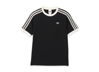 adidas Women's Summer Glow Advanced Three Stripes T-Shirt "Black"