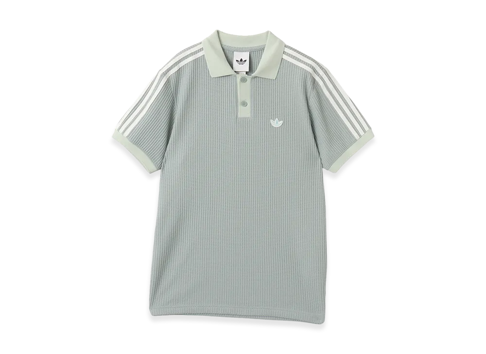 adidas Waffle Knit Polo Shirt "Green"