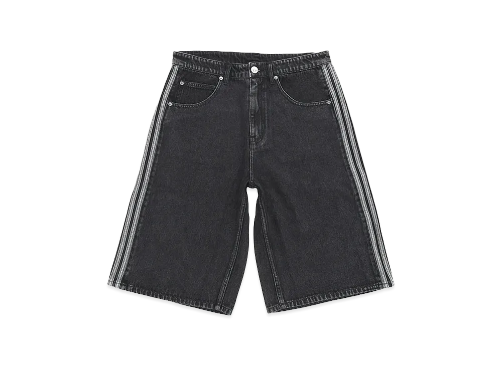 adidas Firebird Adicolor Denim Shorts "Black"