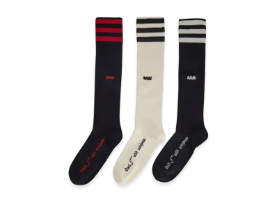 adidas x Avavav Knee Socks "Cream White/Black/Black"