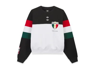 adidas x Willy Chavarria Fleece Crewneck Sweatshirt "Black/White"