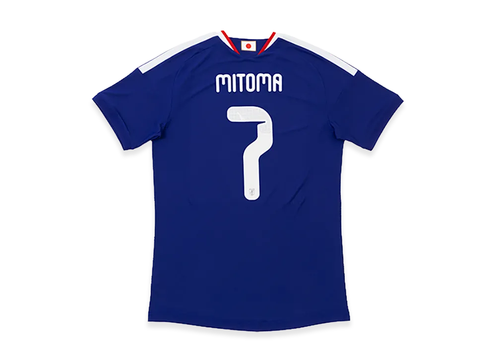 adidas Soccer Japan 2026 Home Authentic Jersey #7 Kaoru Mitoma "Japan Blue/Ash Blue"