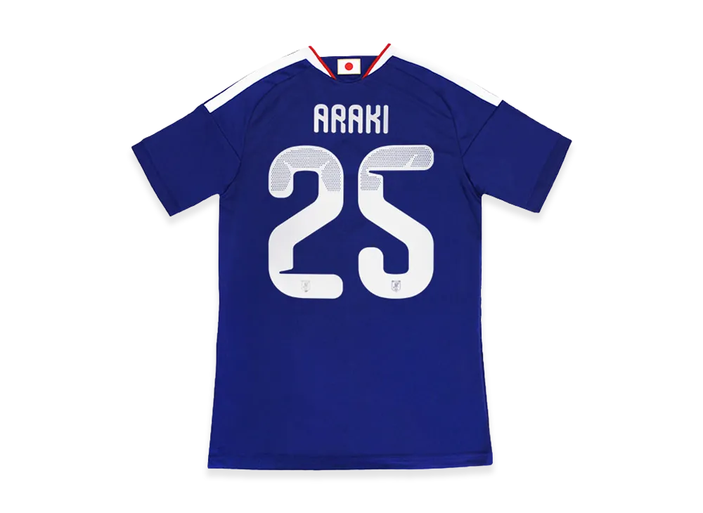adidas Soccer Japan 2026 Home Replica Jersey #25 Hayato Araki "Japan Blue/Ash Blue"