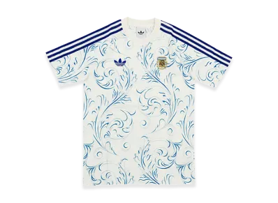 adidas Soccer Argentina Originals Allover Print Short Sleeve T-Shirt "Off-White"